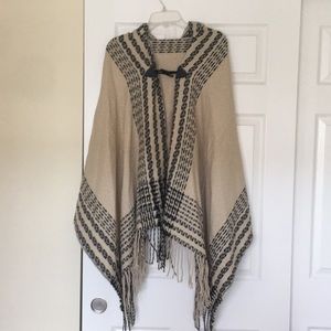 Hooded Cape Poncho